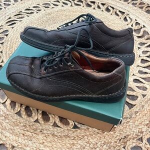 Clarks Men's Leather Sneakers 9.5